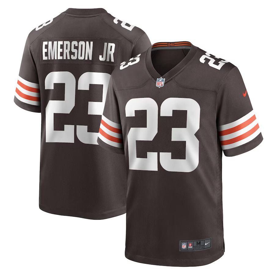 Men Cleveland Browns 23 Martin Emerson Jr. Nike Brown Game Player NFL Jersey